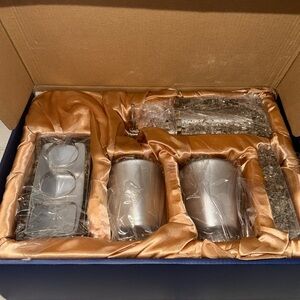 Silver 5 piece brand new bathroom set